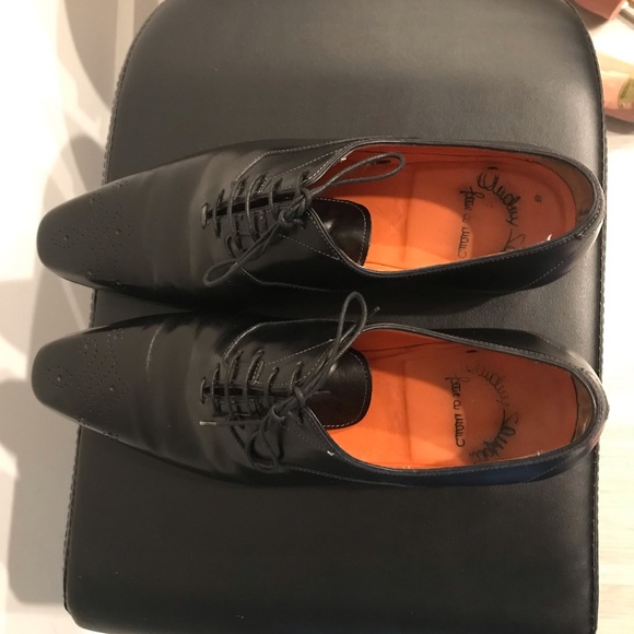 Santoni black oxfords UK 7.5, US 8.5 - Picture 7 of 8